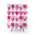 Preppy Pink Hearts Shower Curtain