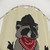 Funny Outlaw Raccoon Wearing Cowboy Hat Shower Curtain
