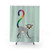 Vibrant Rainbow Lemur Shower Curtain
