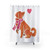Watercolor Toller Retriever Dog Shower Curtain