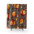 Jurassic Park-inspired amber shower curtains with mosquito and dinosaur bone patterns