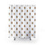 Gingerbread pattern white shower curtains