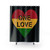 Reggae Heart Rasta Music Shower Curtains