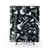 Rock and Roll Themed Shower Curtains with Illustrative Pattern