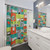 Mid Century Retro Love Shower Curtains