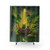 Whimsical meditation frog shower curtain