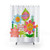 Colorful Its a Small World Goodbye Flowers Shower Curtain