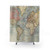 Vintage World Map Shower Curtains