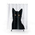Black Cat Shower Curtain with Cute Kitten Design