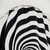 Black and White Hypnosis Swirl Shower Curtain