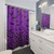 Purple Bats Shower Curtains with Spooky Gothic Design