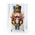 Golden Cartoon Nutcracker Watercolor Painting Graphic Art Shower Curtain