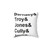 Midsomer Murders Helvetica List Design Pillow
