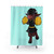 Cheerleader Bison Shower Curtain