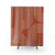 Mid Century Line Art Terracotta Shower Curtain