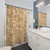OSB Plywood Texture Shower Curtains