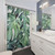Modern Monstera Plant Shower Curtains