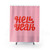 Bold Typography Hell Yeah Shower Curtain