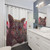 Cute Cat with Flowers Shower Curtain