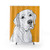 Labrador Dog Portrait Shower Curtains