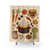 Vegetable soup-themed shower curtain