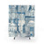 Washington DC Toile Blue Shower Curtain