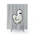 Chubby Silkie Chicken Shower Curtains