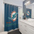 Miami Dolphins themed shower curtain
