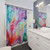 Vibrant Abstract Spectrum Shower Curtains