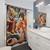 Anime Shower Curtain Featuring Luffy vs Naruto Fight