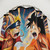Anime Shower Curtain Featuring Luffy vs Naruto Fight