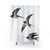 Barn Swallow Shower Curtains with Acrylic Bird Art