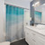 Coastal Beach Shower Curtains with Surf Painting Design