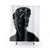 Black shower curtains featuring the Bust of David statue design