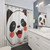 Blissful Panda Head Shower Curtain
