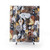 Pupper Party Shower Curtains with Cute Dog Pattern Design