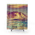Nature Landscape Shower Curtains with Sunset at Yuke