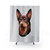Kelpie Australian Shepherd Shower Curtains