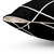 Geometric Abstract Black and White Decorative Pillow