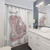 Pink Vancouver map shower curtain
