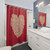 Cute Cat Heart Shower Curtains