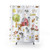 Adorable farm animals kids shower curtain