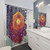 Psychedelic shower curtains featuring sacred geometry and visionary art