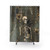 Edgy Skeleton Shower Curtains for Gothic Bathrooms
