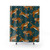 Navy Siberian Tiger Print Shower Curtain
