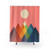Colorful Rainbow Peak Shower Curtains