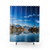 Serene morning at Lake Bled, Slovenia shower curtain