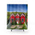 Cute Red Elf Houses Shower Curtain