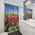 Cute Red Elf Houses Shower Curtain