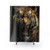 Roaring Tiger Shower Curtain for Jungle Themed Bathroom